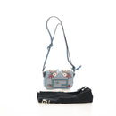 FENDI Nano Baguette Shoulder Bag Denim Navy Gold Auth 210210SAM-29