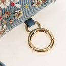 FENDI Nano Baguette Shoulder Bag Denim Navy Gold Auth 210210SAM-9