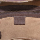 GUCCI GG Supreme Web Sherry Line Backpack PVC Beige Gold 427042 Auth 210218A-19