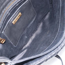 Miu Miu Matelasse Shoulder Bag Leather Black Gold Auth 210219V-23