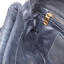 Miu Miu Matelasse Shoulder Bag Leather Black Gold Auth 210219V-25