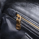 Miu Miu Matelasse Shoulder Bag Leather Black Gold Auth 210219V-26