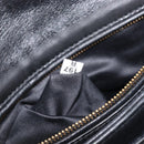 Miu Miu Matelasse Shoulder Bag Leather Black Gold Auth 210219V-31
