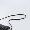 Miu Miu Matelasse Shoulder Bag Leather Black Gold Auth 210219V-8