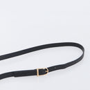Miu Miu Matelasse Shoulder Bag Leather Black Gold Auth 210219V-9