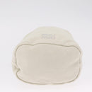 Miu Miu Purse Hand Bag Canvas Ivory Gold Auth 210220A-10