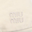 Miu Miu Purse Hand Bag Canvas Ivory Gold Auth 210220A-17