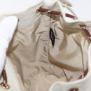 Miu Miu Purse Hand Bag Canvas Ivory Gold Auth 210220A-21