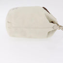 Miu Miu Purse Hand Bag Canvas Ivory Gold Auth 210220A-4