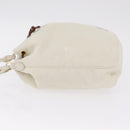 Miu Miu Purse Hand Bag Canvas Ivory Gold Auth 210220A-5