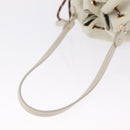 Miu Miu Purse Hand Bag Canvas Ivory Gold Auth 210220A-8