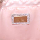 FENDI Zucchino Canvas Mamma Baguette Shoulder Bag Silver Gold Auth 210223-20