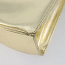 Salvatore Ferragamo Shoulder Bag Leather Gold Auth 210225-14