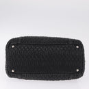 Miu Miu Matelasse Chain Shoulder Bag Leather Black Silver Auth 210230A-10
