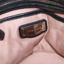 Miu Miu Matelasse Chain Shoulder Bag Leather Black Silver Auth 210230A-17