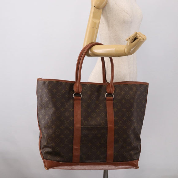 LOUIS VUITTON Monogram Sack Weekend GM Tote Bag M42420 LV Auth 210232
