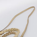Miu Miu Matelasse Hand Bag Vitellolux 2way Beige Gold Auth 210233A-10