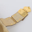Miu Miu Matelasse Hand Bag Vitellolux 2way Beige Gold Auth 210233A-21