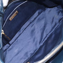 Miu Miu Hand Bag Vitellolux 2way Navy Gold Auth 210235A-18