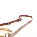 Chloe Nile Hand Bag Leather 2way Brown Gold Auth 210238V-11