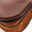 Chloe Nile Hand Bag Leather 2way Brown Gold Auth 210238V-15