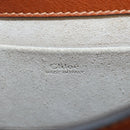 Chloe Nile Hand Bag Leather 2way Brown Gold Auth 210238V-20