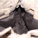 Miu Miu Tote Bag Vitellolux Beige Gold Auth 210240V-19