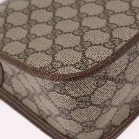 GUCCI GG Supreme Web Sherry Line Bag PVC Beige Gold 001 066 0551 Auth 210241