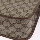 GUCCI GG Supreme Web Sherry Line Bag PVC Beige Gold 001 066 0551 Auth 210241-14