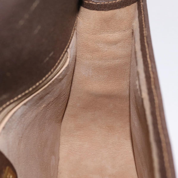 GUCCI GG Supreme Web Sherry Line Bag PVC Beige Gold 001 066 0551 Auth 210241
