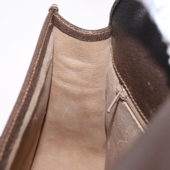 GUCCI GG Supreme Web Sherry Line Bag PVC Beige Gold 001 066 0551 Auth 210241