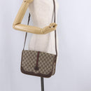 GUCCI GG Supreme Web Sherry Line Bag PVC Beige Gold 001 066 0551 Auth 210241-26