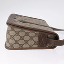 GUCCI GG Supreme Web Sherry Line Bag PVC Beige Gold 001 066 0551 Auth 210241-4