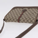 GUCCI GG Supreme Web Sherry Line Bag PVC Beige Gold 001 066 0551 Auth 210241-6