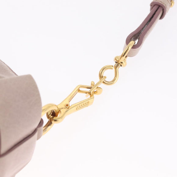 Miu Miu Shoulder Bag Vitellolux Pink Gold Auth 210245A