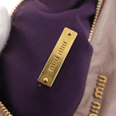 Miu Miu Shoulder Bag Vitellolux Pink Gold Auth 210245A-19