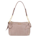 Miu Miu Shoulder Bag Vitellolux Pink Gold Auth 210245A-2