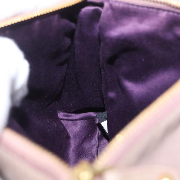 Miu Miu Shoulder Bag Vitellolux Pink Gold Auth 210245A