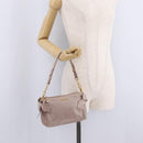 Miu Miu Shoulder Bag Vitellolux Pink Gold Auth 210245A-24