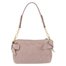Miu Miu Shoulder Bag Vitellolux Pink Gold Auth 210245A-3
