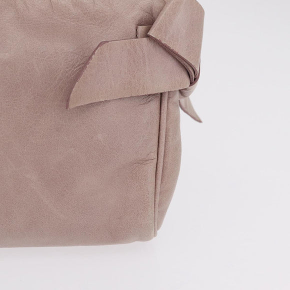 Miu Miu Shoulder Bag Vitellolux Pink Gold Auth 210245A