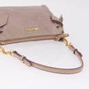 Miu Miu Shoulder Bag Vitellolux Pink Gold Auth 210245A-9