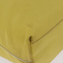 PRADA Tote Bag Nylon Yellow Gold Auth 210247-12