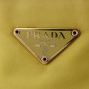 PRADA Tote Bag Nylon Yellow Gold Auth 210247-16