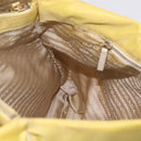 PRADA Tote Bag Nylon Yellow Gold Auth 210247-20