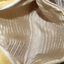 PRADA Tote Bag Nylon Yellow Gold Auth 210247-25