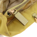 PRADA Tote Bag Nylon Yellow Gold Auth 210247-26