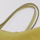 PRADA Tote Bag Nylon Yellow Gold Auth 210247-9