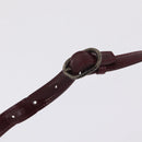 Cartier PANTHERE Shoulder Bag Leather Bordeaux Silver Auth 210248A-11