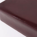 Cartier PANTHERE Shoulder Bag Leather Bordeaux Silver Auth 210248A-17
